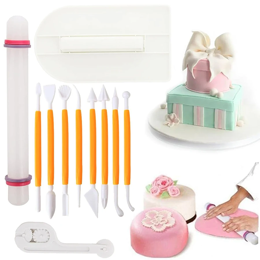 Fondant Smoother Set - 11pcs 퐁당 도구 세트 부드러운 조각