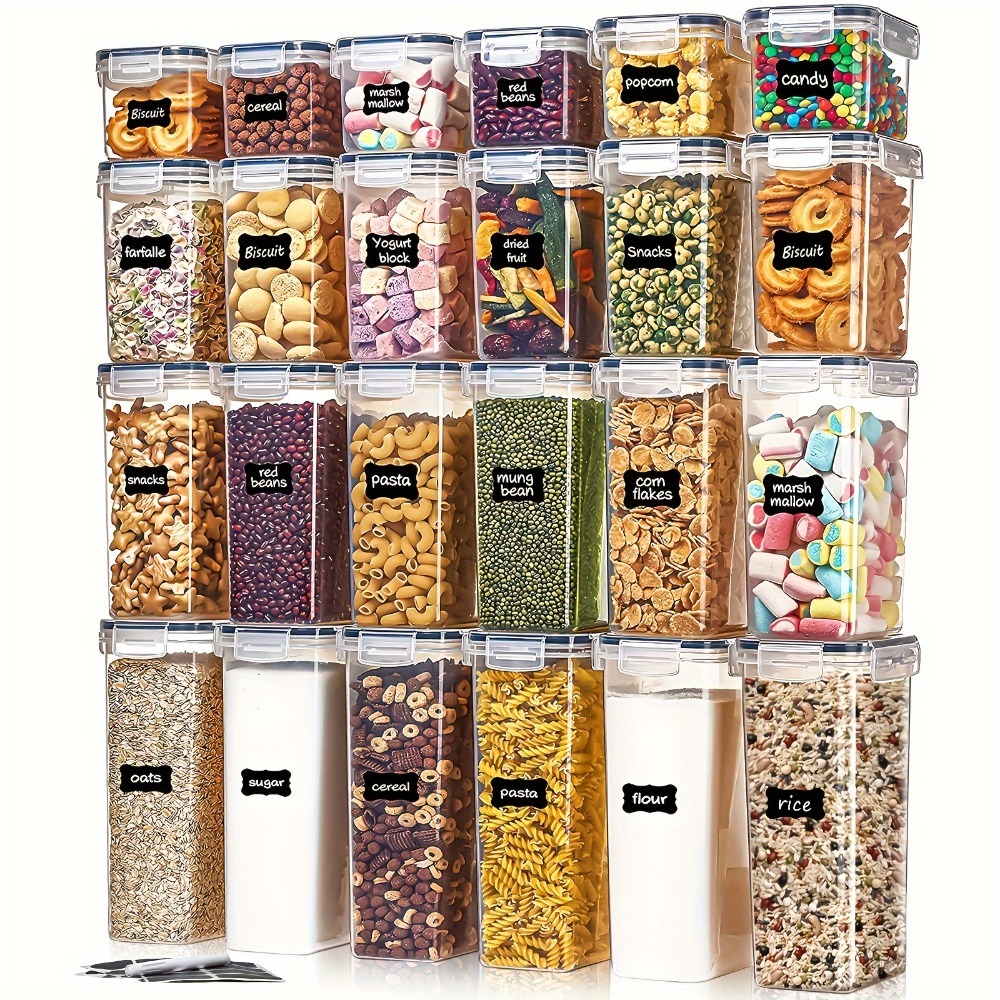 Kitchen Baking Tins - 밀폐용기 24피스 세트 용기 12개 뚜껑