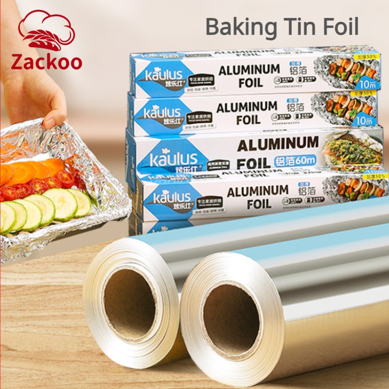Kitchen Baking Tins - Zackoo 10/20/40M 베이킹 랩용 알루미늄 호일