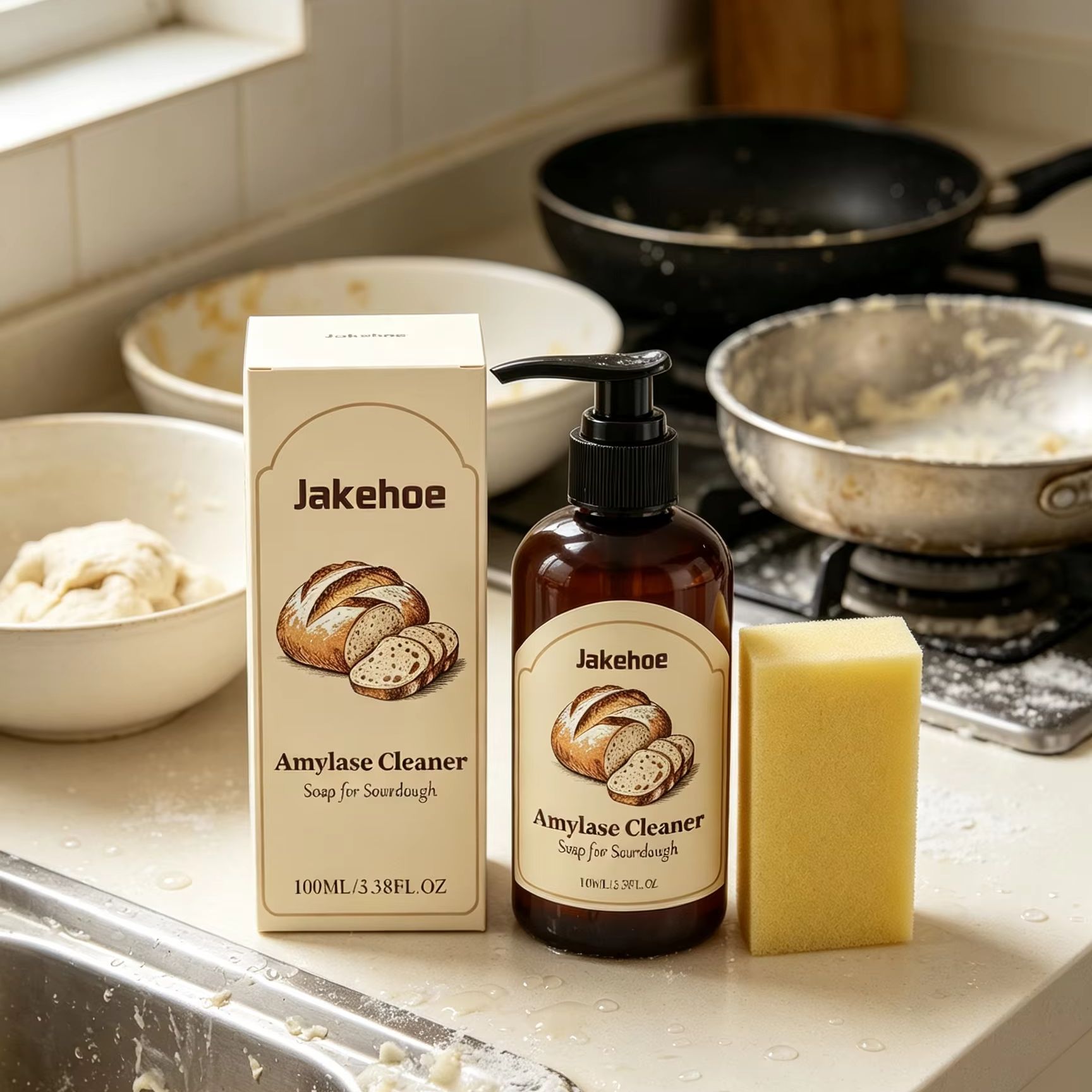 Kitchen Baking Mess - 제이크호 아밀라제 클리너 비누 사워도우 빠른