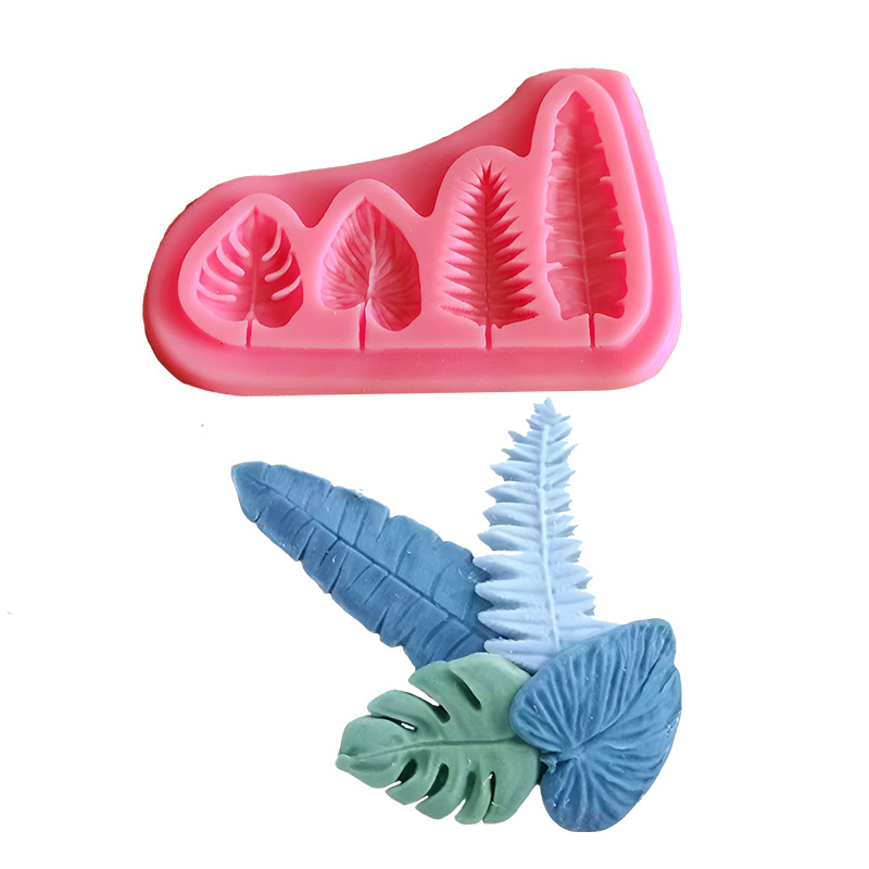 Kitchen Baking Gadgets - 종려 잎과 거북이 잎 실리콘 금형