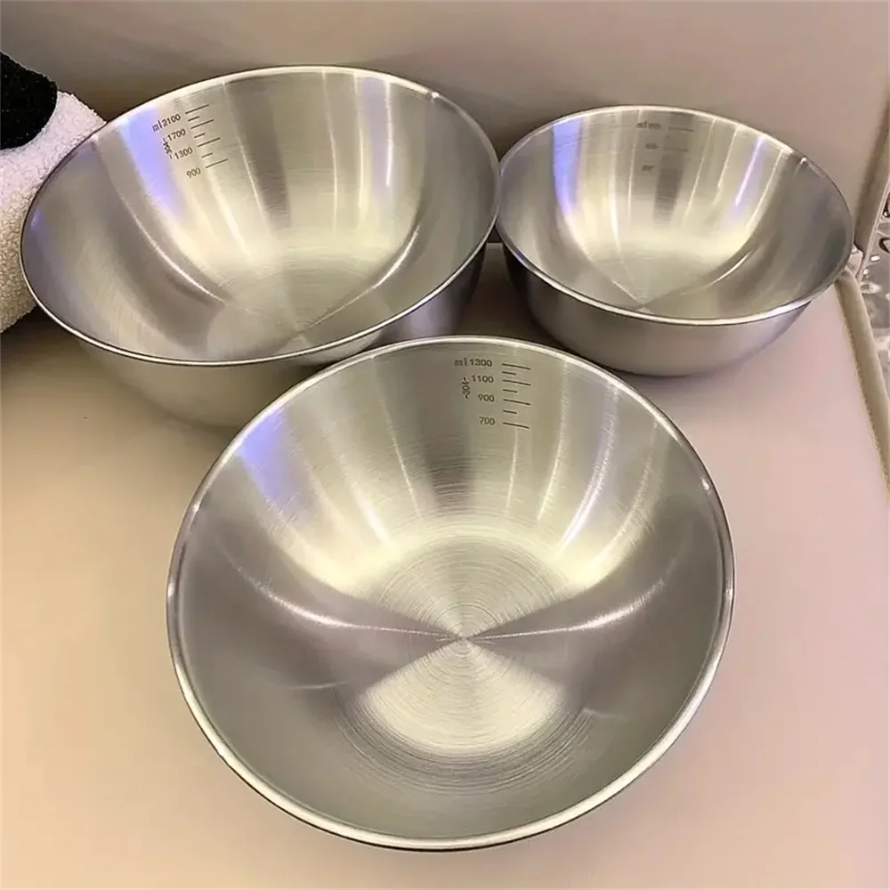 Kitchen Baking Set - 1-3 스테인리스 스틸 볼 세트(저울 포함)