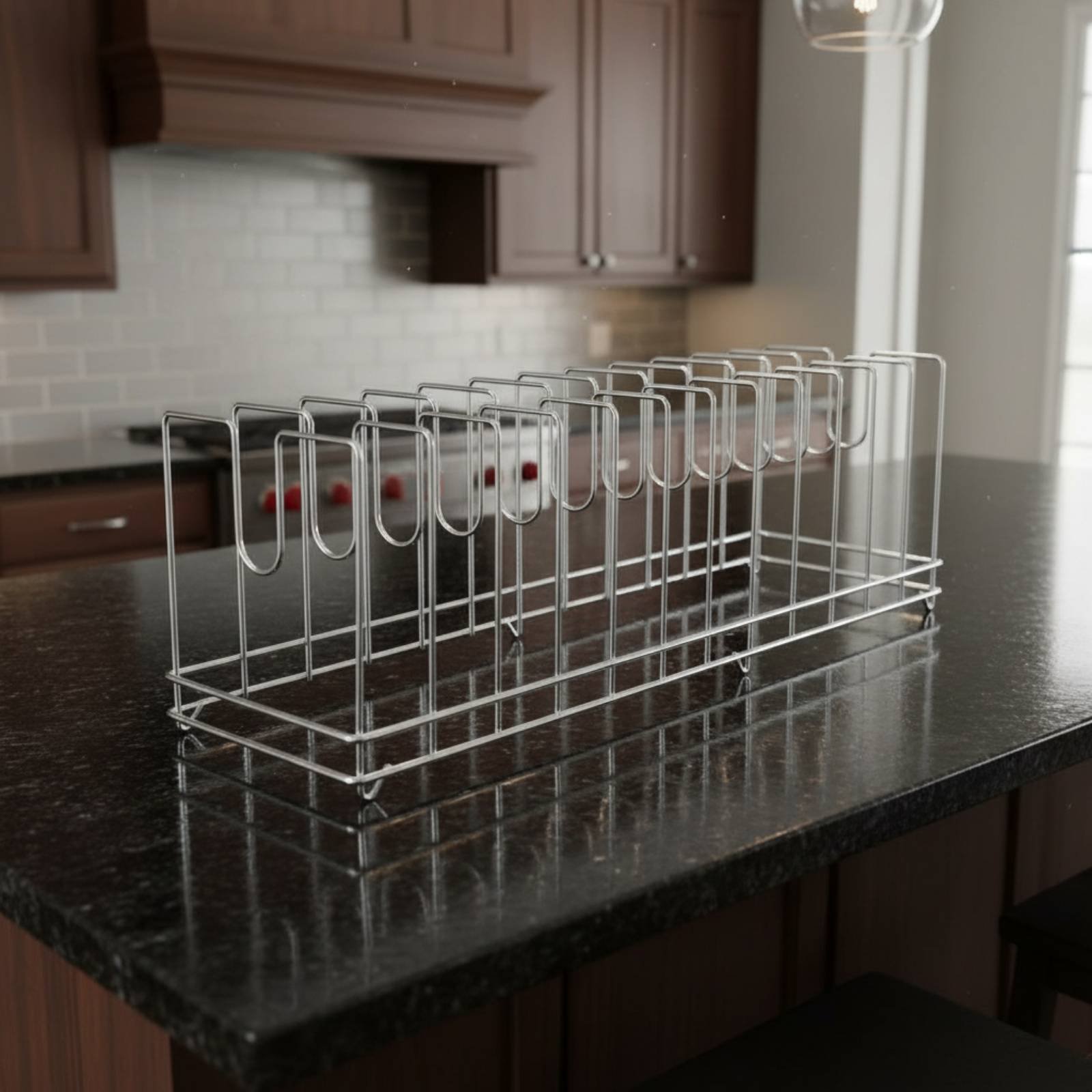 Kitchen Baking Tray Rack - 피자팬 랙 공간 절약 베이킹 트레이