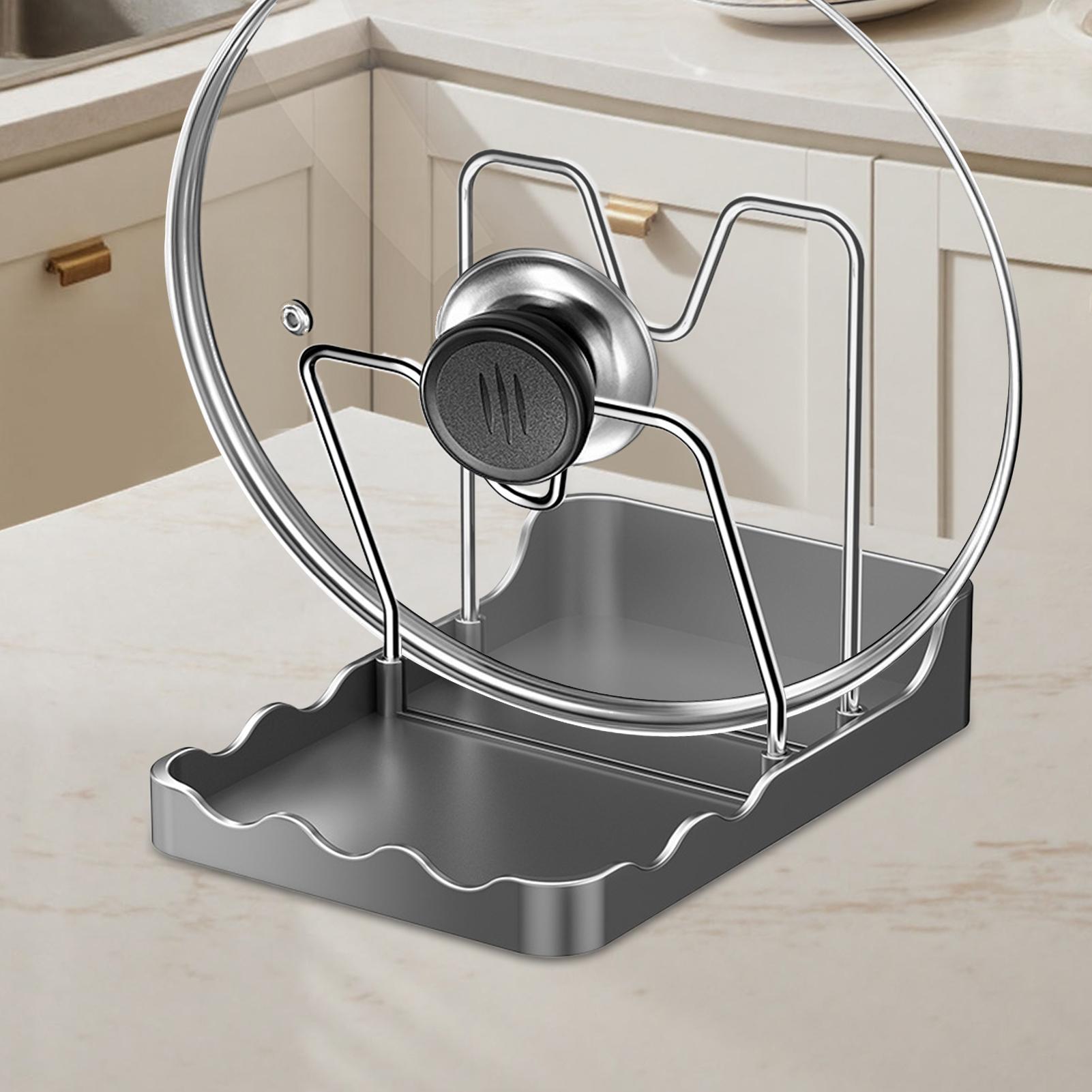 Kitchen Baking Tray Rack - 냄비 뚜껑 정리대, 수직형 스푼 디스플레이