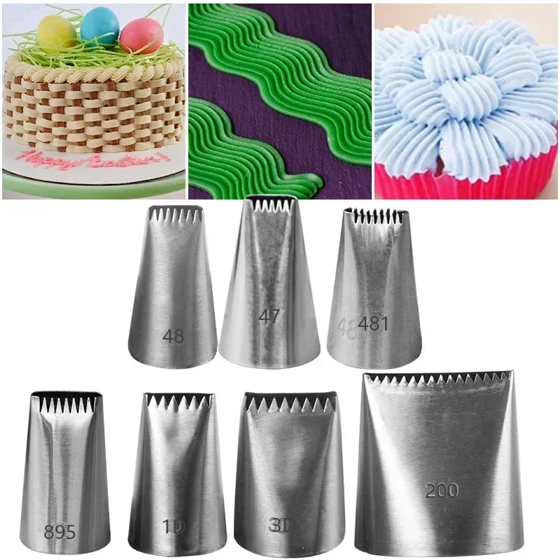 Kitchen Baking Gadgets - 케이크 컵케이크 장식 페이스트리 노즐, 케이크