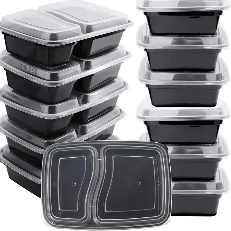 Kitchen Baking Tins - 10 세트 뚜껑이 있는 일회용 식품