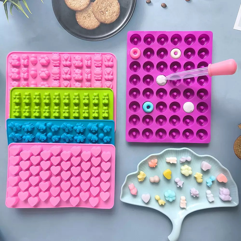 7개의 캔디 실리콘 몰드와 2개의 드롭퍼 세트, 캔디  - Kitchen Baking Tray Set 리뷰 및 가격