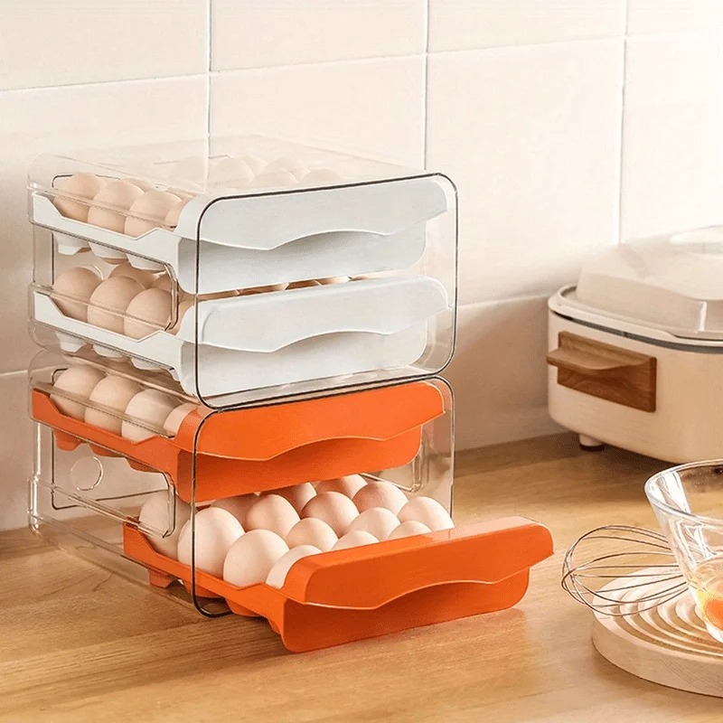 주방용 계란 보관함 1개, 냉장고용 신선 플라스틱 2단 - Kitchen Baking Tins 리뷰 및 가격