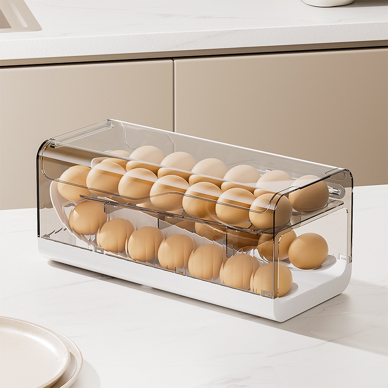 냉장고용 자동 회전 계란 디스펜서 2단 공간 절약형 계 - Kitchen Baking Tins 리뷰 및 가격