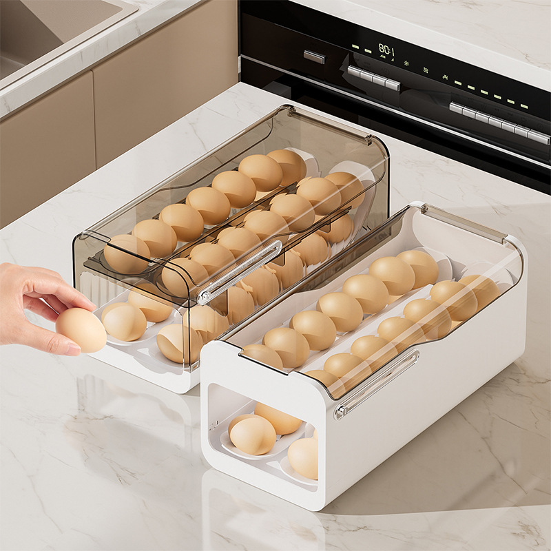 냉장고용 자동 회전 계란 디스펜서 2단 공간 절약형 계 - Kitchen Baking Tins 리뷰 및 가격