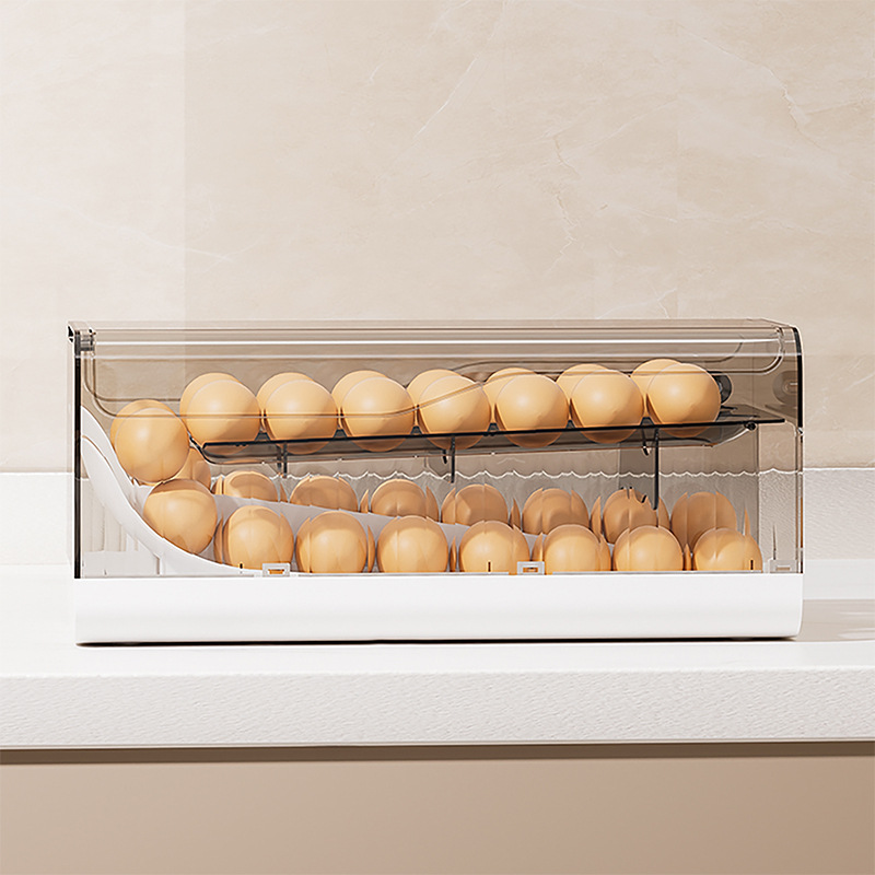 냉장고용 자동 회전 계란 디스펜서 2단 공간 절약형 계 - Kitchen Baking Tins 리뷰 및 가격