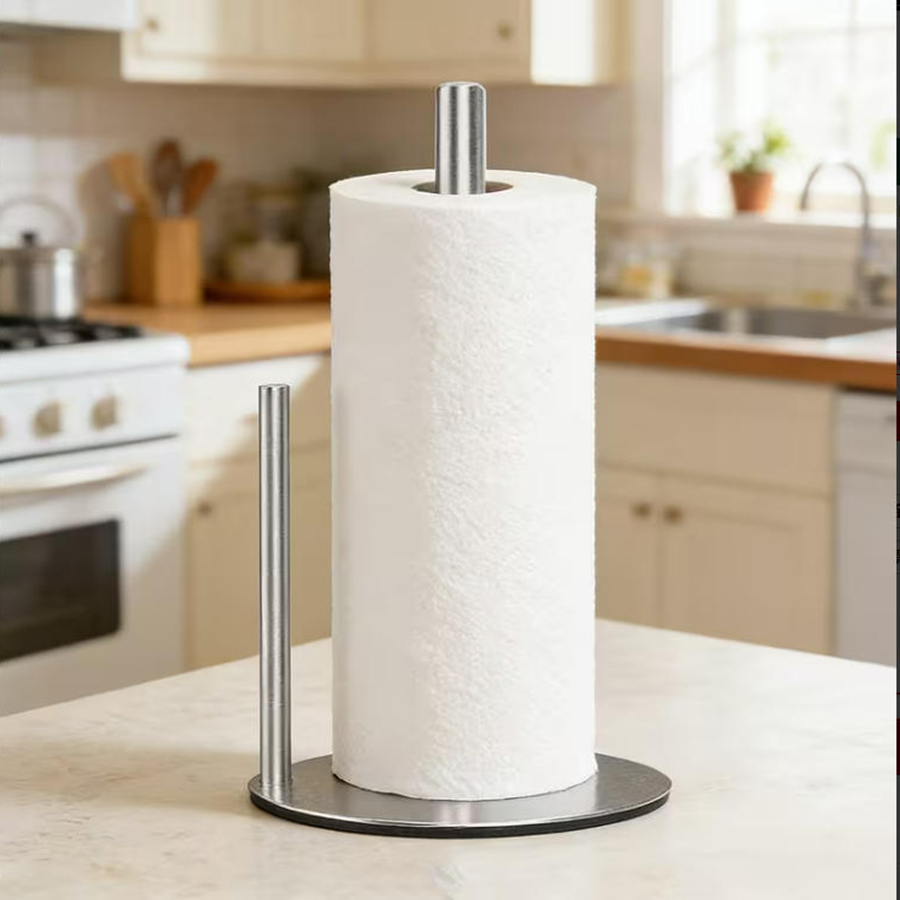 무게감 있는 스테인리스 스틸 키친 롤 홀더 - 페이퍼  - Kitchen Baking Paper Holder 리뷰 및 가격
