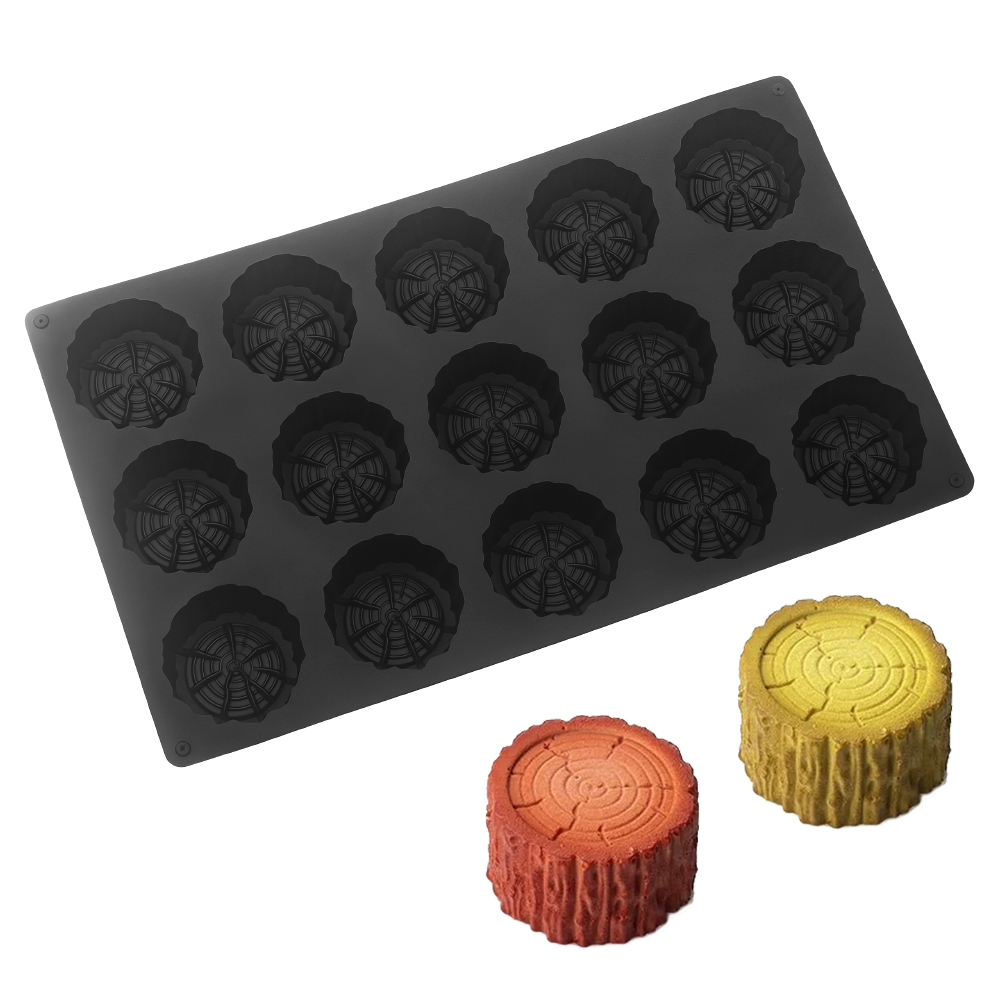 6 또는 15셀 원통형 스텀프 디자인 크리스마스 무스  - Kitchen Baking Gadgets 리뷰 및 가격