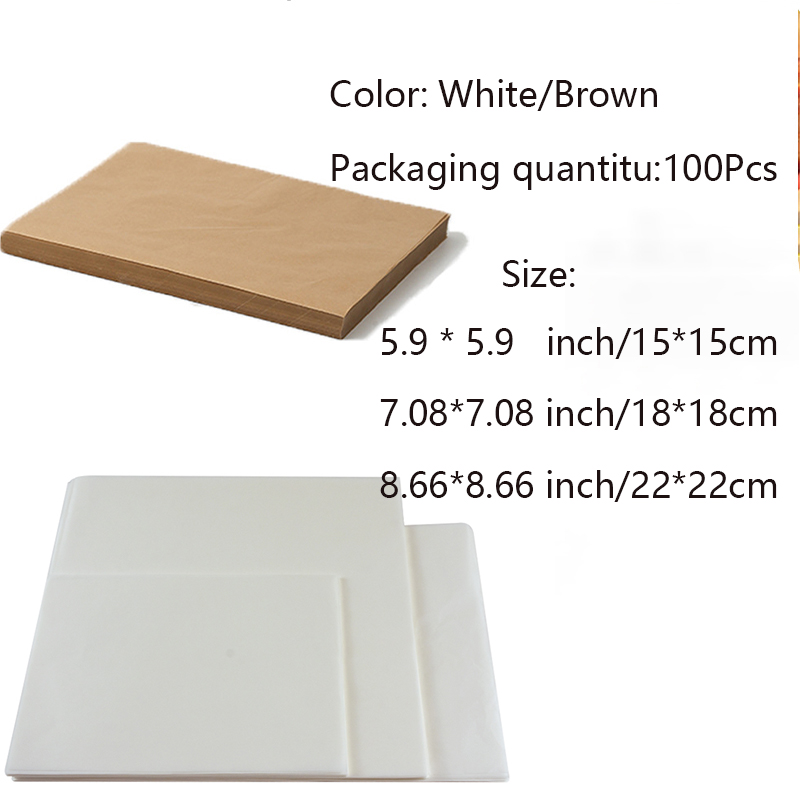 100 Pcs 베이킹 도구 양피지 식품 등급 그리스 종 - Kitchen Baking Paper 리뷰 및 가격