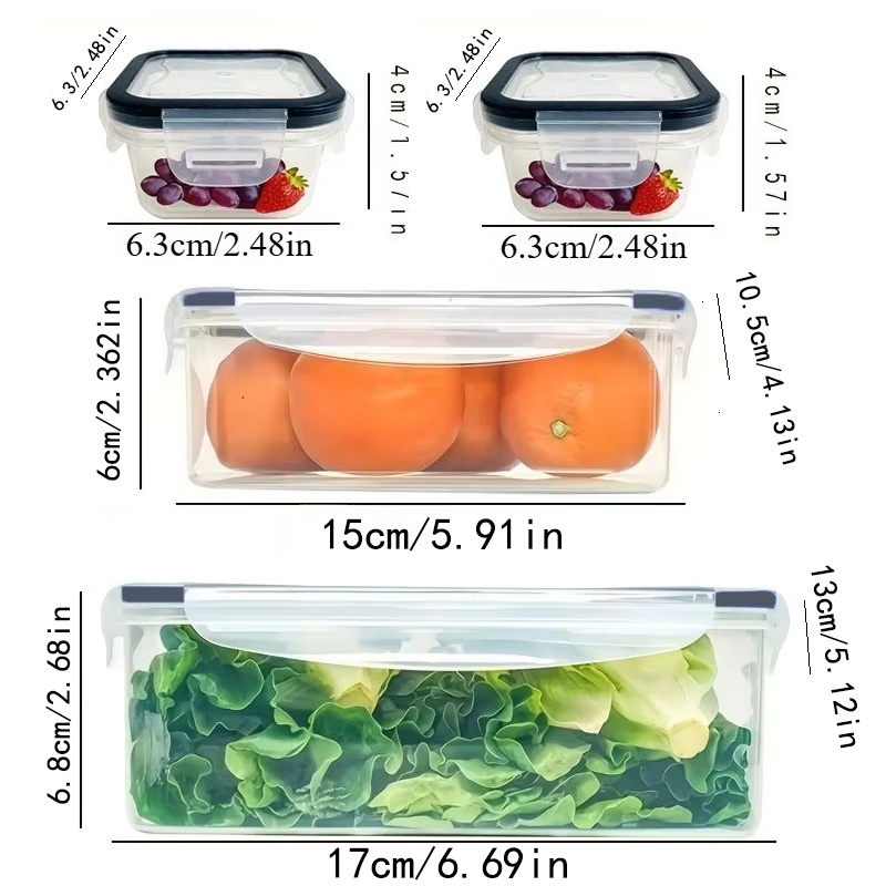 8Pcs 용기 4개 뚜껑 4개 세트 주방 밀폐용기 플라 - Kitchen Baking Tins 리뷰 및 가격