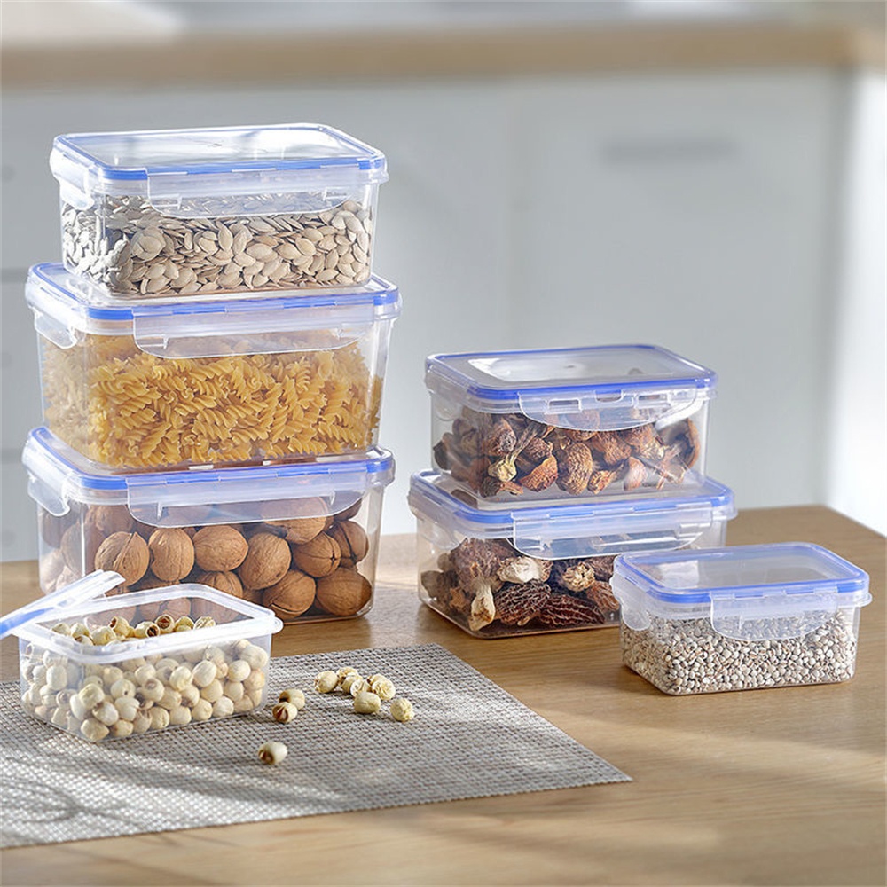 1/4팩 식품 보관 용기 투명 주방 정리함 뚜껑 포함  - Kitchen Baking Tins 리뷰 및 가격
