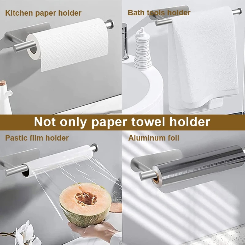 욕실 주방용 스테인레스 스틸 페이퍼 타월 홀더, 무타공 - Kitchen Baking Paper Holder 리뷰 및 가격