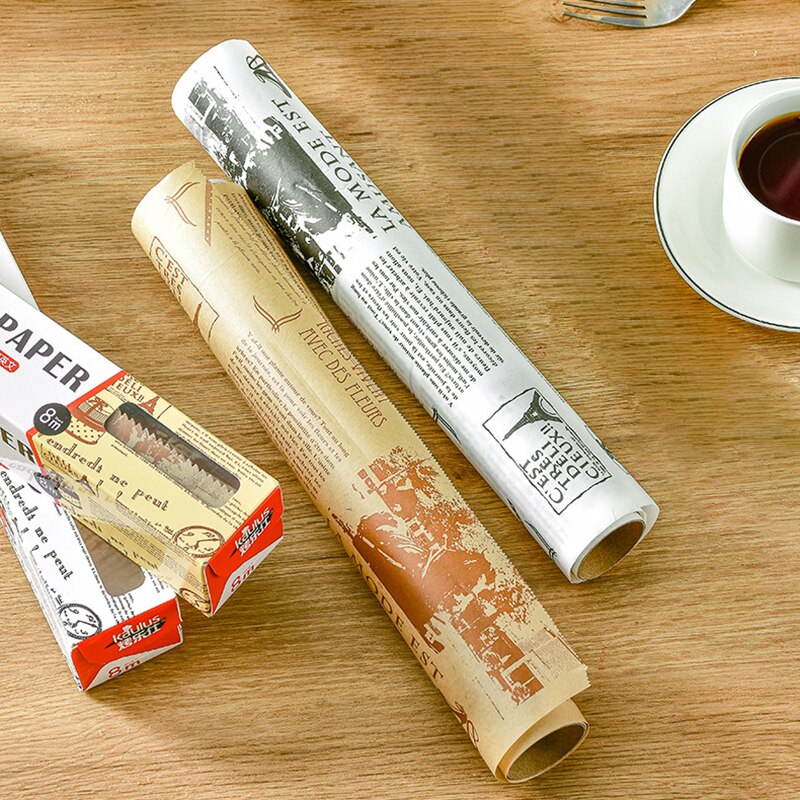 슬라이드 커터가 있는 제빵 또는 식사 매트용 기름 흡수 - Kitchen Baking Paper 리뷰 및 가격