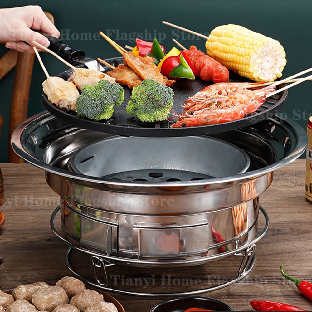 스테인리스 스틸 숯불 그릴 카본 스토브 바베큐 그릴 랙 - Kitchen Baking Tray Rack 리뷰 및 가격