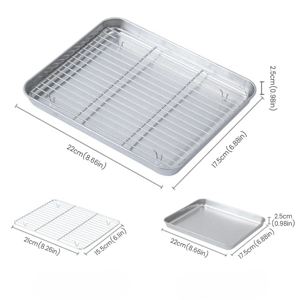 스테인리스 스틸 베이킹 시트와 와이어 랙, 균일 가열  - Kitchen Baking Tray Rack 리뷰 및 가격