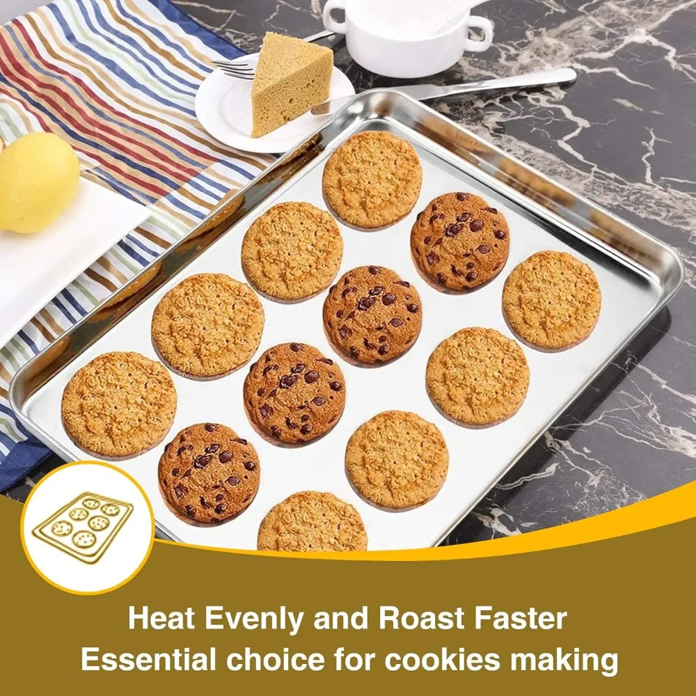 스테인리스 스틸 베이킹 시트와 와이어 랙, 균일 가열  - Kitchen Baking Tray Rack 리뷰 및 가격
