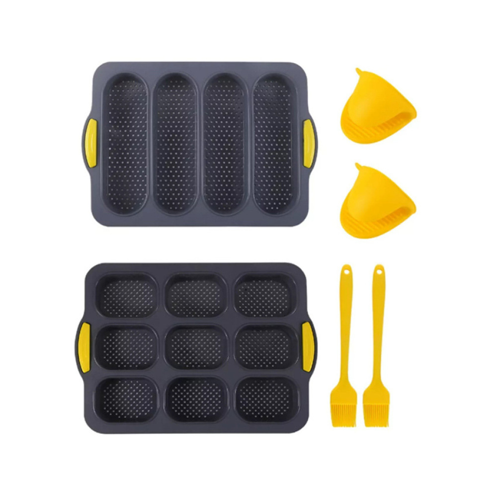 프리미엄 실리콘 베이킹 몰드 세트 논스틱 햄버거 번 트 - Kitchen Baking Tray Set 리뷰 및 가격