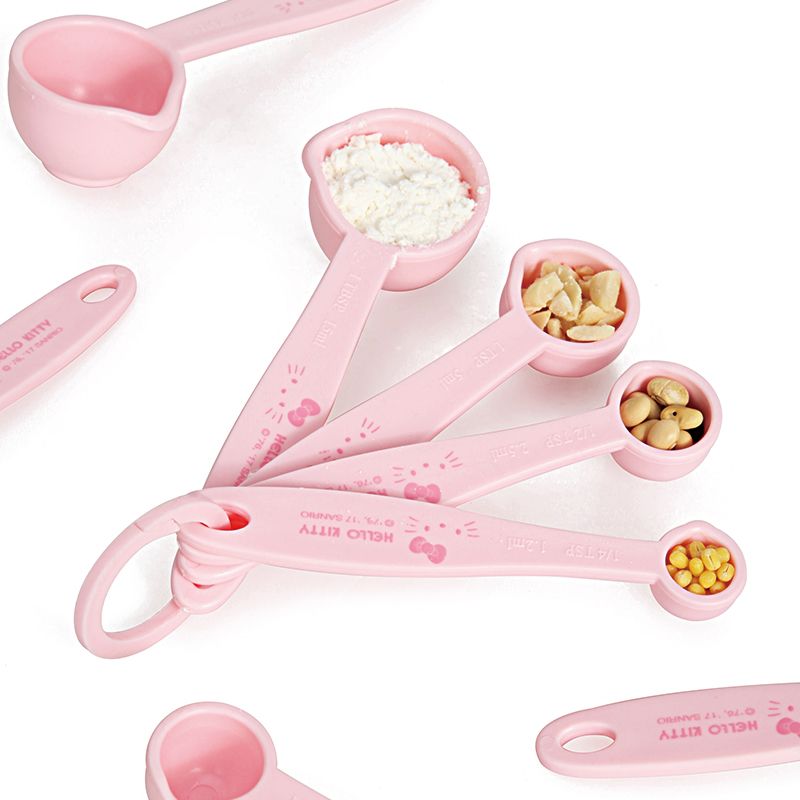 헬로키티 프린트 계량스푼 세트, 귀여운 만화 캐릭터 주 - Kitchen Baking Set 리뷰 및 가격