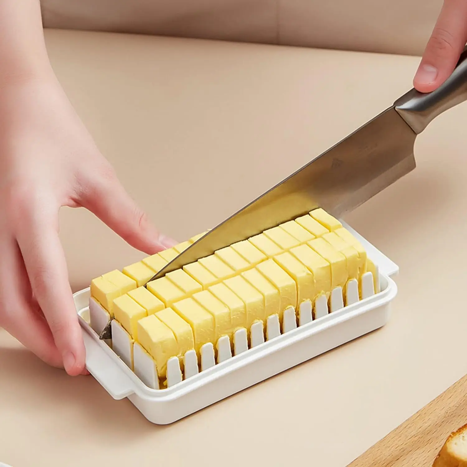 1pc 버터 접시 보관 상자 뚜껑 덮여 키퍼 플라스틱  - Kitchen Baking Tins 리뷰 및 가격
