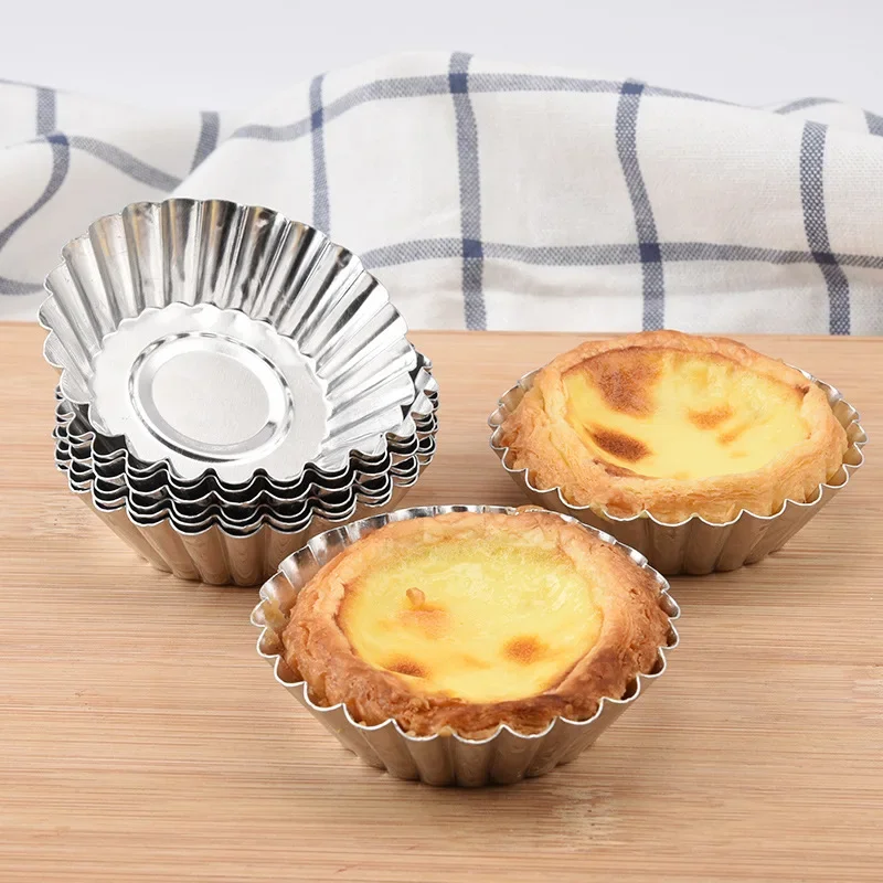 알루미늄 7cm 계란 타트 금형 스테인레스 스틸 컵케익 - Kitchen Baking Tins 리뷰 및 가격