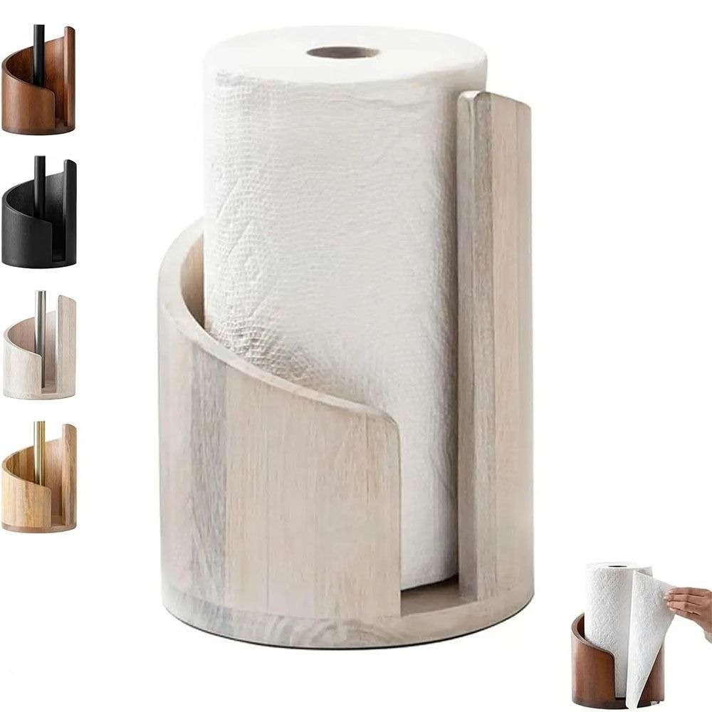 나무 주방 키친타월 홀더, 독립형 조리대 냅킨 롤 정리 - Kitchen Baking Paper Holder 리뷰 및 가격