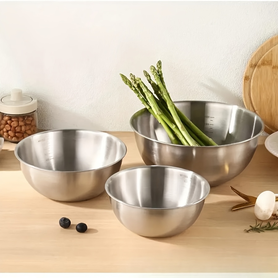 3개 스테인리스 스틸 샐러드 볼 세트, 믹싱 볼, 베이 - Kitchen Baking Set 리뷰 및 가격