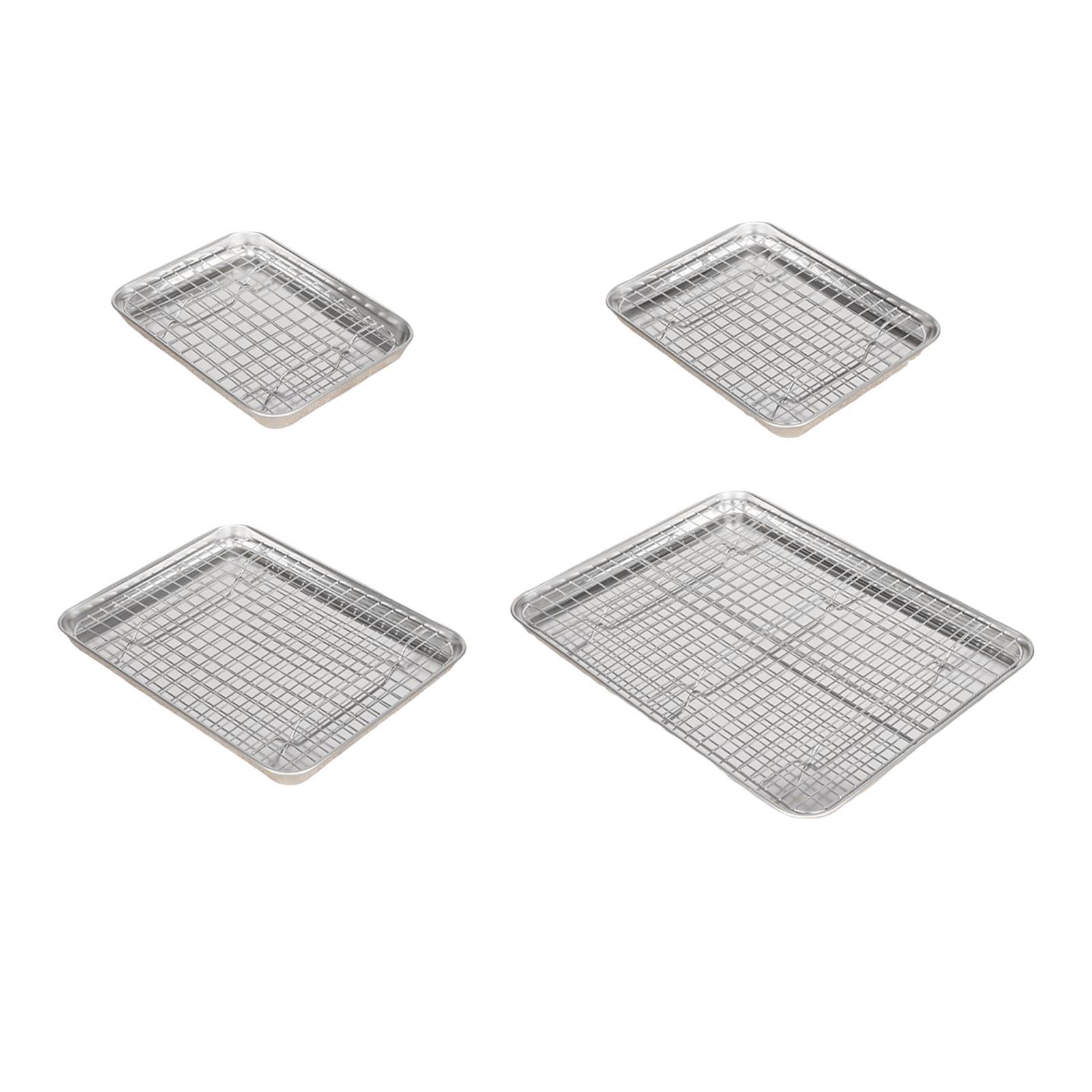 와이어랙이 있는 베이킹 시트, 내구성 있는 스테인리스  - Kitchen Baking Tray Rack 리뷰 및 가격